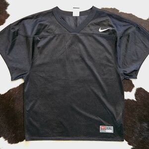 Nike Black Kids Mesh Sports Jersey with White Swoosh Youth XXL